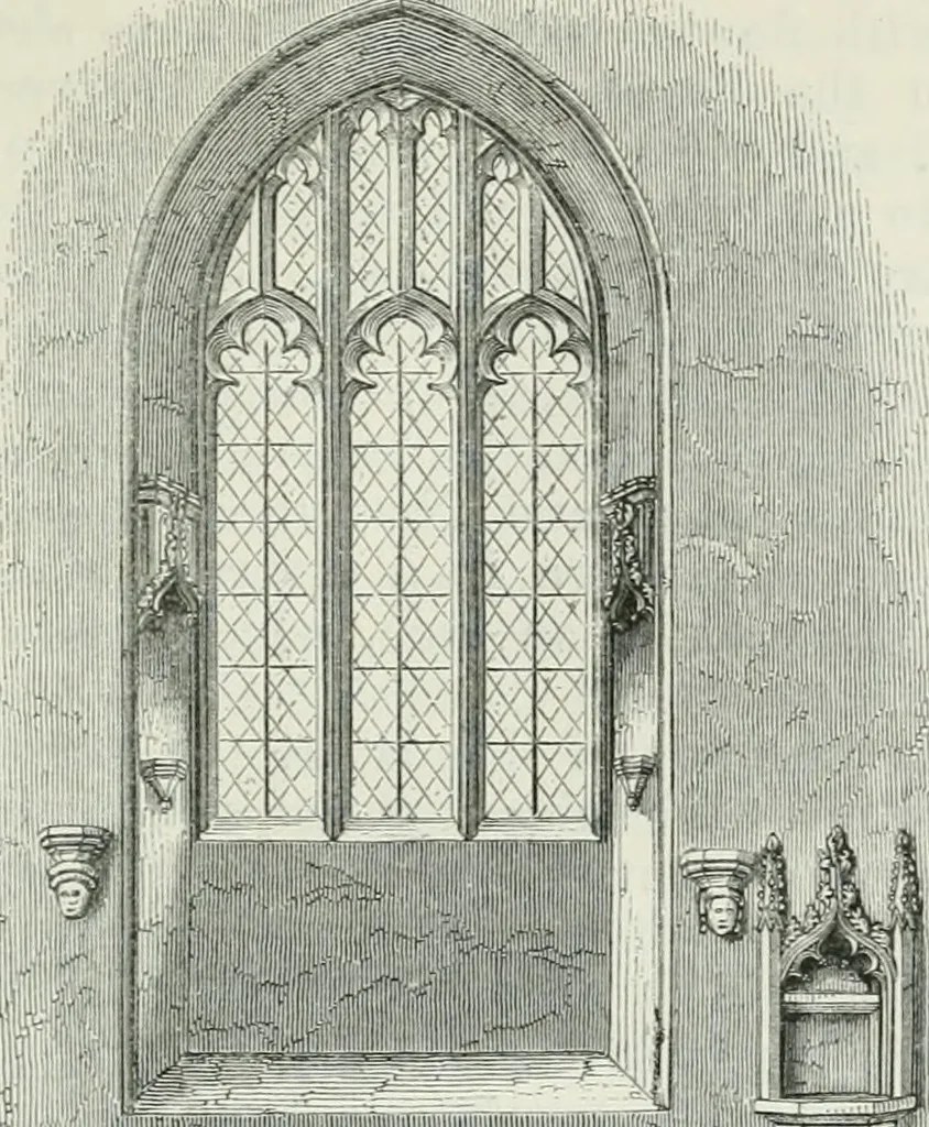 An illustration from An attempt to discriminate the styles of architecture in England, from the conquest to the reformation : with a sketch of the Grecian and Roman orders, 1881, leaf 328