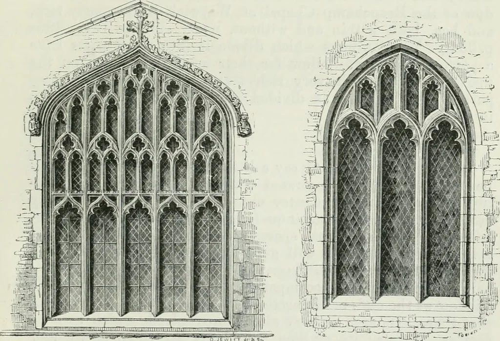An illustration from An attempt to discriminate the styles of architecture in England, from the conquest to the reformation : with a sketch of the Grecian and Roman orders, 1881, leaf 328