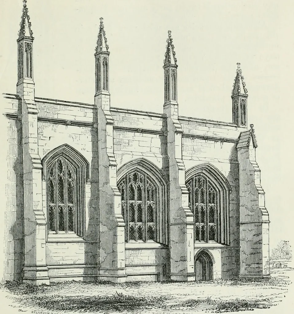 An illustration from An attempt to discriminate the styles of architecture in England, from the conquest to the reformation : with a sketch of the Grecian and Roman orders, 1881, leaf 338