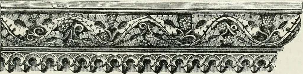 An illustration from An attempt to discriminate the styles of architecture in England, from the conquest to the reformation : with a sketch of the Grecian and Roman orders, 1881, leaf 340