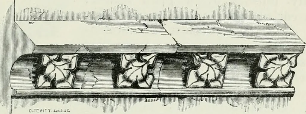 An illustration from An attempt to discriminate the styles of architecture in England, from the conquest to the reformation : with a sketch of the Grecian and Roman orders, 1881, leaf 340