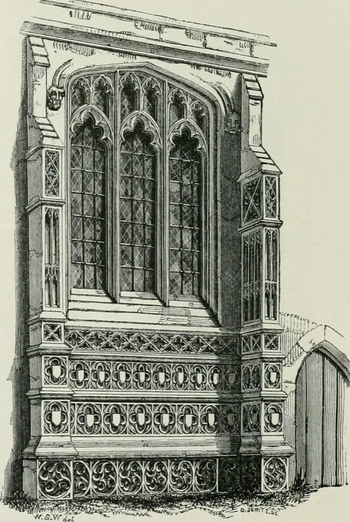 An illustration from An attempt to discriminate the styles of architecture in England, from the conquest to the reformation : with a sketch of the Grecian and Roman orders, 1881, leaf 345
