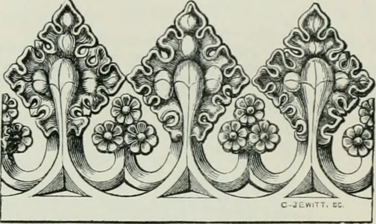 An illustration from An attempt to discriminate the styles of architecture in England, from the conquest to the reformation : with a sketch of the Grecian and Roman orders, 1881, leaf 347