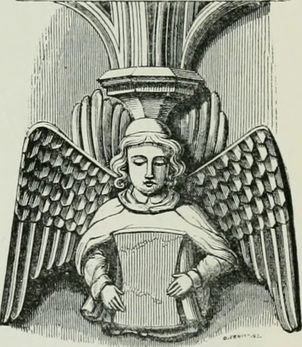 An illustration from An attempt to discriminate the styles of architecture in England, from the conquest to the reformation : with a sketch of the Grecian and Roman orders, 1881, leaf 347
