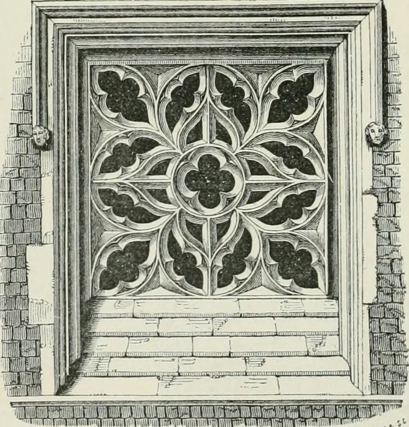 An illustration from An attempt to discriminate the styles of architecture in England, from the conquest to the reformation : with a sketch of the Grecian and Roman orders, 1881, leaf 352