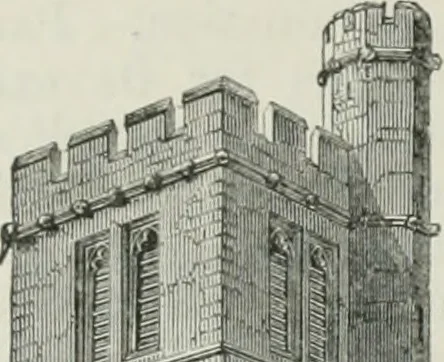 An illustration from An attempt to discriminate the styles of architecture in England, from the conquest to the reformation : with a sketch of the Grecian and Roman orders, 1881, leaf 353