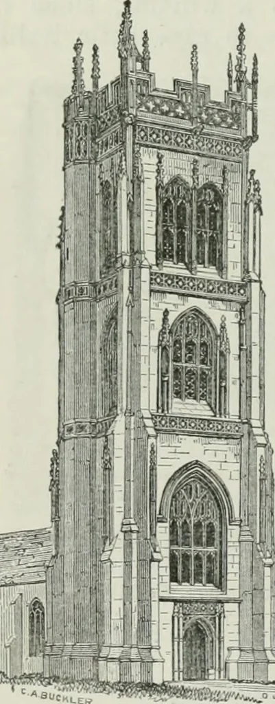 An illustration from An attempt to discriminate the styles of architecture in England, from the conquest to the reformation : with a sketch of the Grecian and Roman orders, 1881, leaf 353