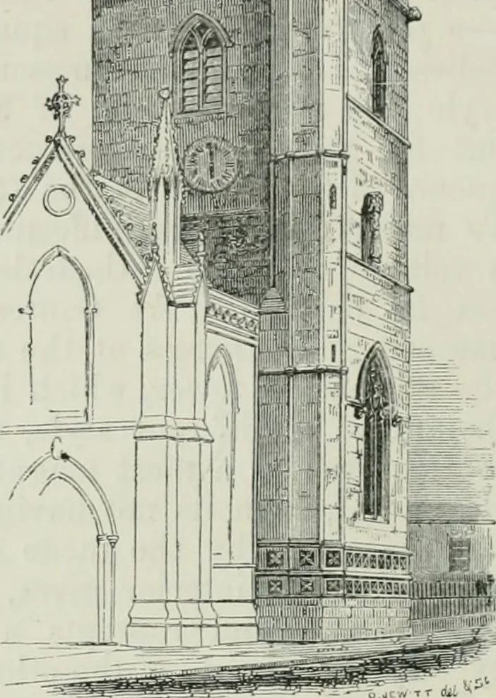 An illustration from An attempt to discriminate the styles of architecture in England, from the conquest to the reformation : with a sketch of the Grecian and Roman orders, 1881, leaf 353