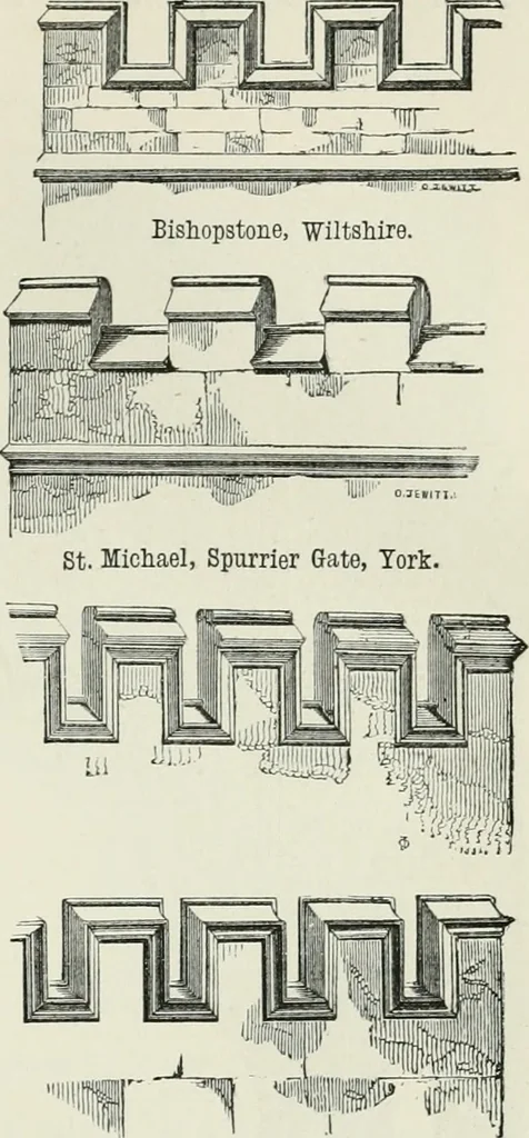An illustration from An attempt to discriminate the styles of architecture in England, from the conquest to the reformation : with a sketch of the Grecian and Roman orders, 1881, leaf 358