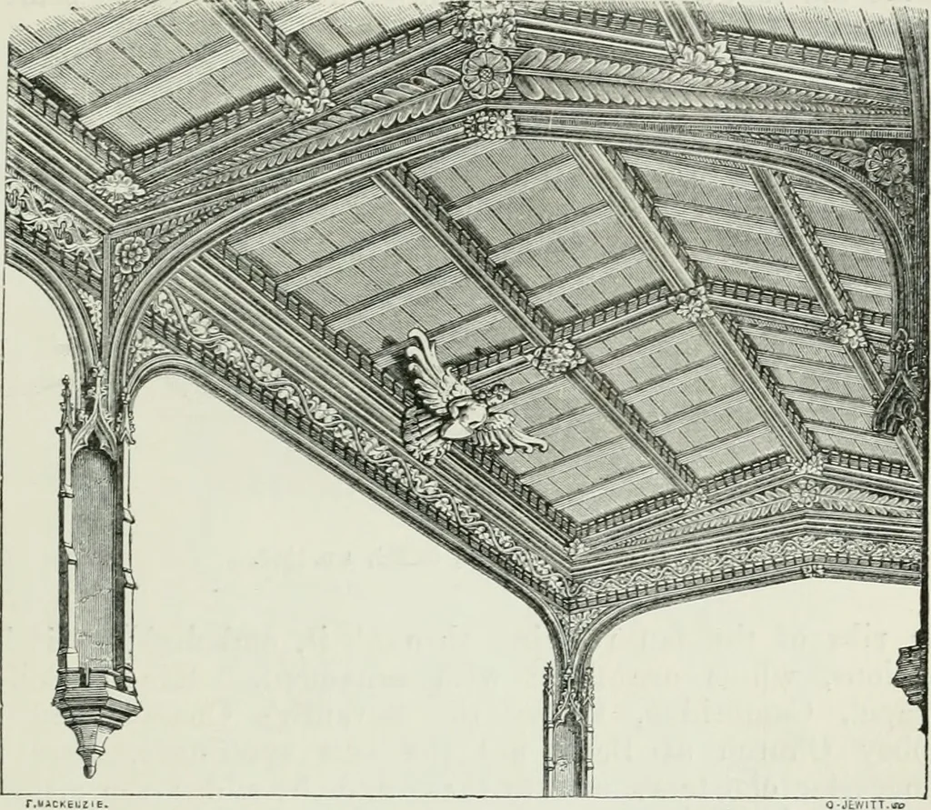 An illustration from An attempt to discriminate the styles of architecture in England, from the conquest to the reformation : with a sketch of the Grecian and Roman orders, 1881, leaf 360