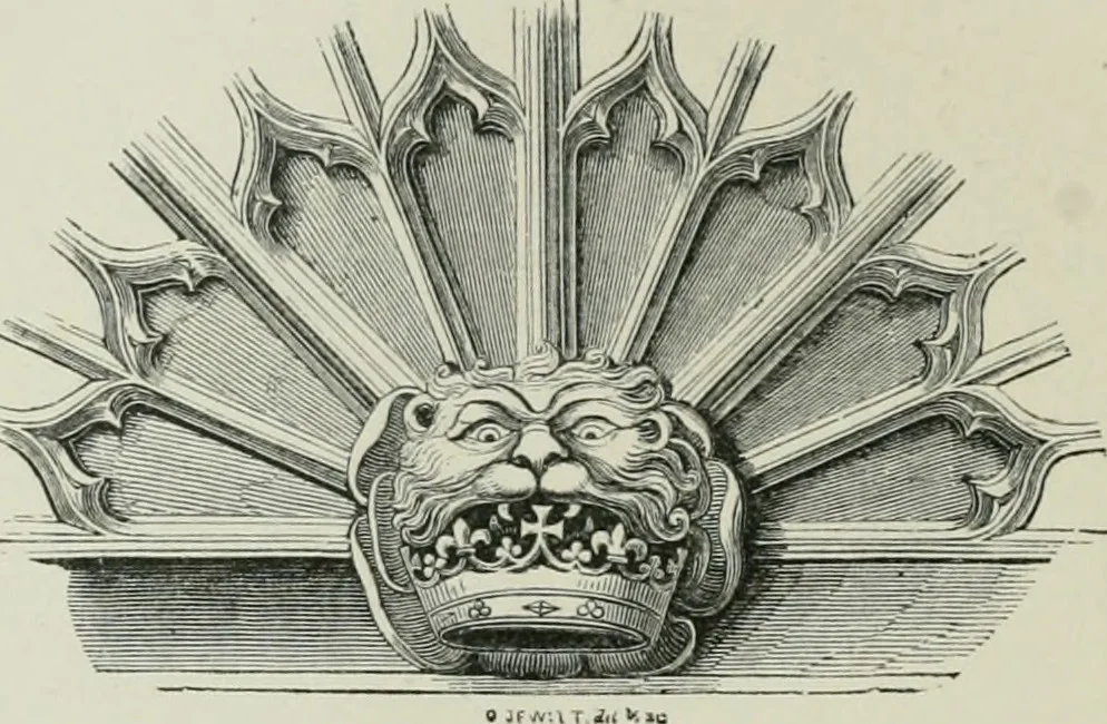An illustration from An attempt to discriminate the styles of architecture in England, from the conquest to the reformation : with a sketch of the Grecian and Roman orders, 1881, leaf 361