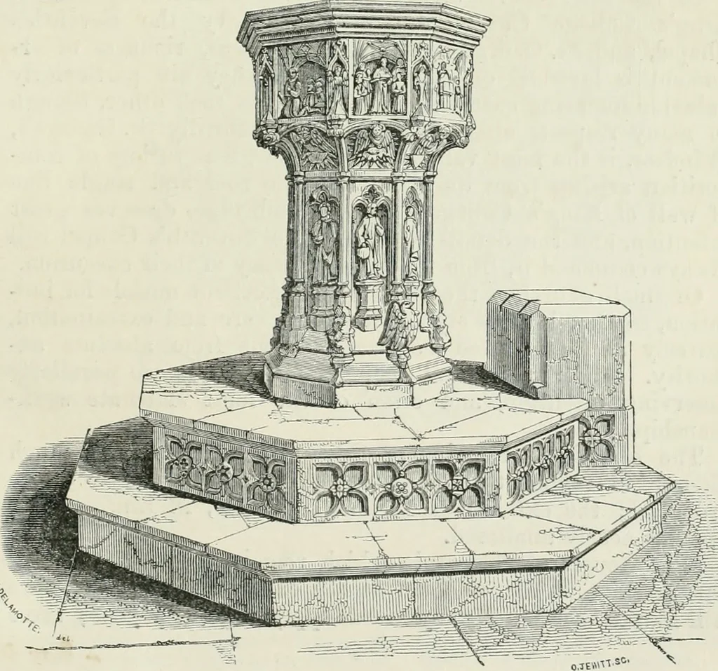 An illustration from An attempt to discriminate the styles of architecture in England, from the conquest to the reformation : with a sketch of the Grecian and Roman orders, 1881, leaf 370