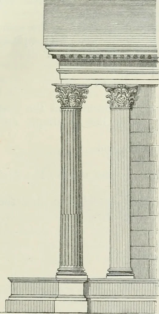 An illustration from An attempt to discriminate the styles of architecture in England, from the conquest to the reformation : with a sketch of the Grecian and Roman orders, 1881, leaf 50