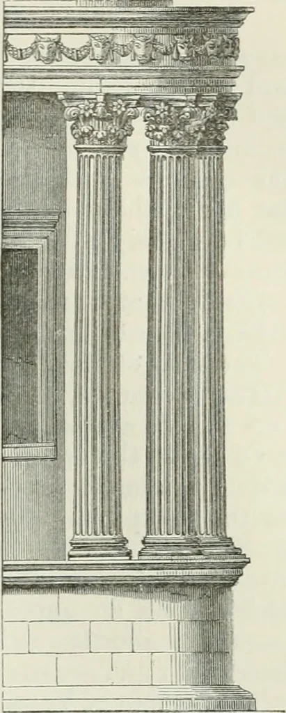 An illustration from An attempt to discriminate the styles of architecture in England, from the conquest to the reformation : with a sketch of the Grecian and Roman orders, 1881, leaf 50