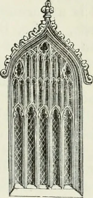 An illustration from An attempt to discriminate the styles of architecture in England, from the conquest to the reformation : with a sketch of the Grecian and Roman orders, 1881, leaf 64