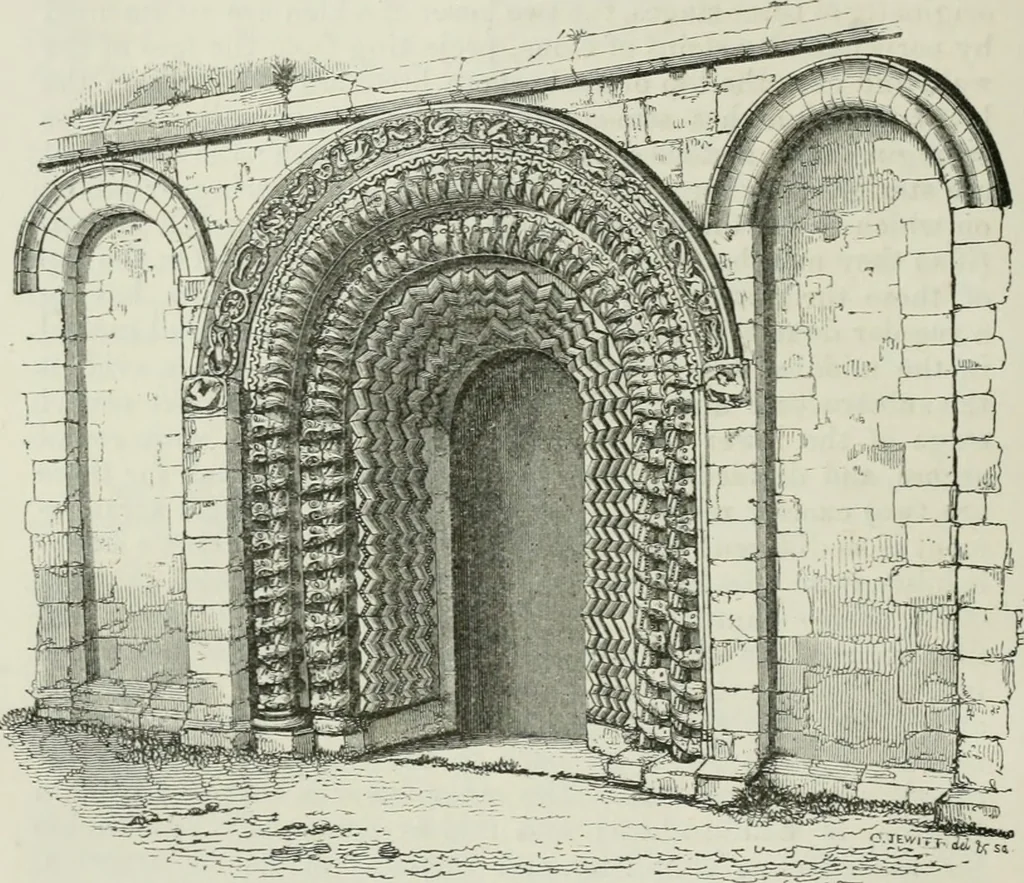 An illustration from An attempt to discriminate the styles of architecture in England, from the conquest to the reformation : with a sketch of the Grecian and Roman orders, 1881, leaf 69