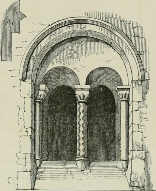 An illustration from An attempt to discriminate the styles of architecture in England, from the conquest to the reformation : with a sketch of the Grecian and Roman orders, 1881, leaf 73