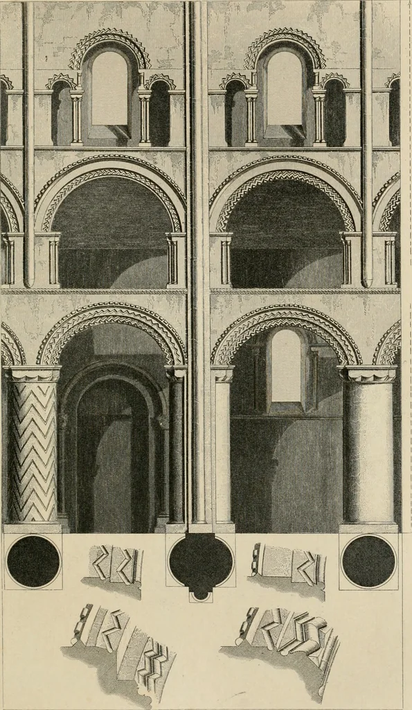 An illustration from An attempt to discriminate the styles of architecture in England, from the conquest to the reformation : with a sketch of the Grecian and Roman orders, 1881, leaf 74
