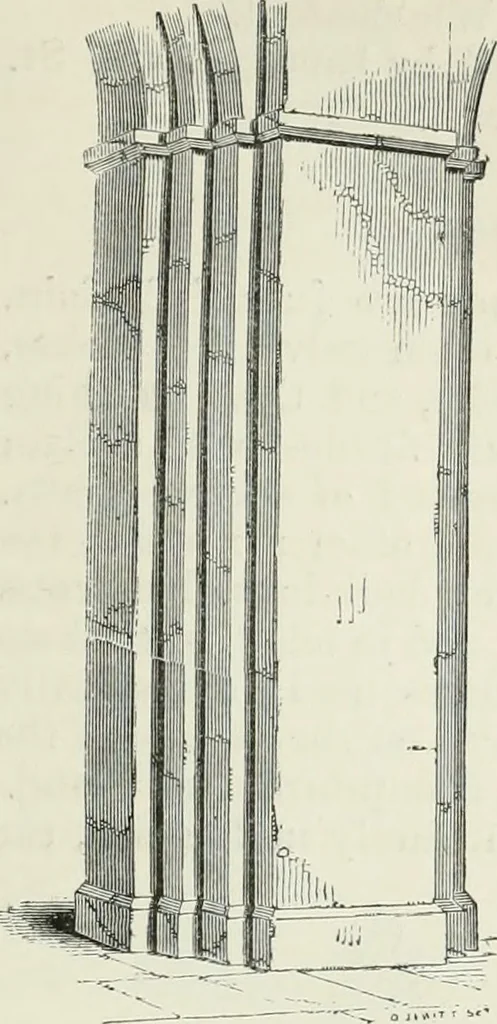 An illustration from An attempt to discriminate the styles of architecture in England, from the conquest to the reformation : with a sketch of the Grecian and Roman orders, 1881, leaf 78