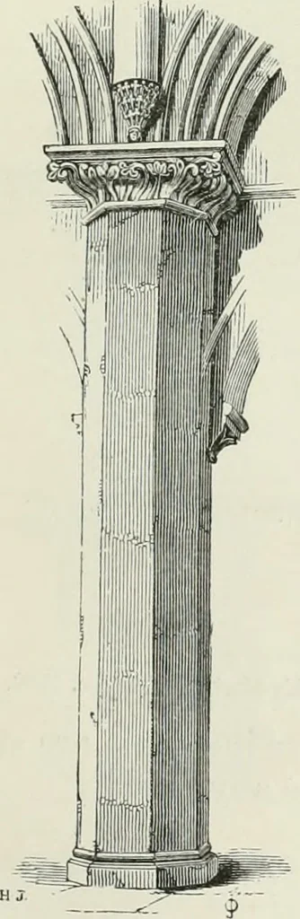 An illustration from An attempt to discriminate the styles of architecture in England, from the conquest to the reformation : with a sketch of the Grecian and Roman orders, 1881, leaf 78