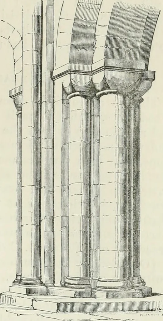 An illustration from An attempt to discriminate the styles of architecture in England, from the conquest to the reformation : with a sketch of the Grecian and Roman orders, 1881, leaf 78