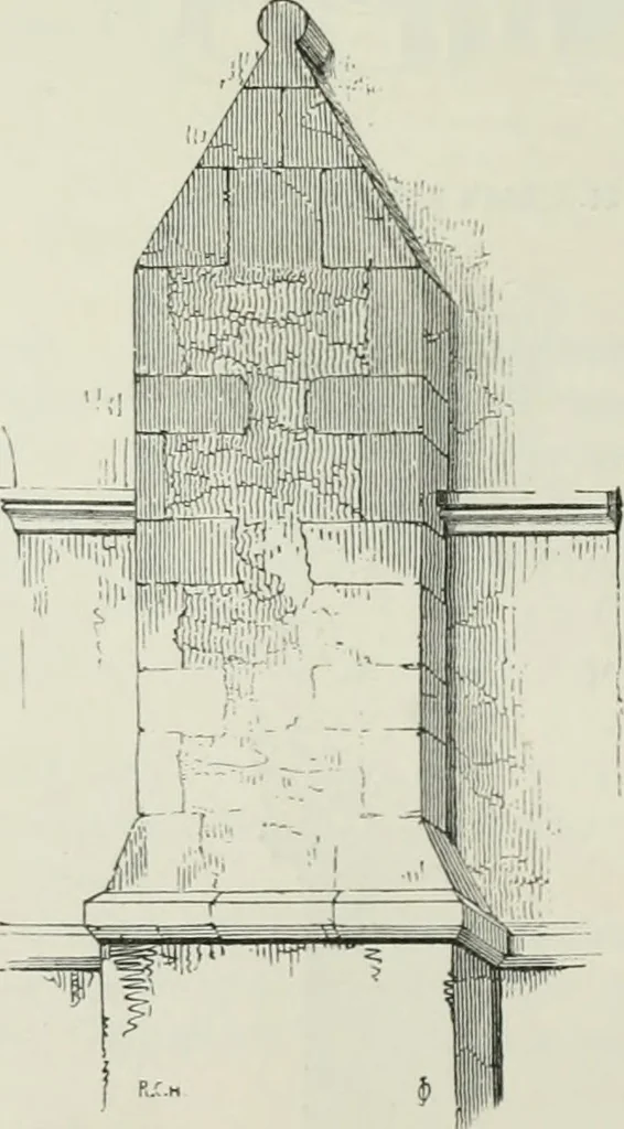 An illustration from An attempt to discriminate the styles of architecture in England, from the conquest to the reformation : with a sketch of the Grecian and Roman orders, 1881, leaf 79