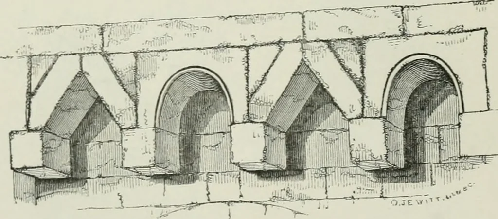 An illustration from An attempt to discriminate the styles of architecture in England, from the conquest to the reformation : with a sketch of the Grecian and Roman orders, 1881, leaf 81