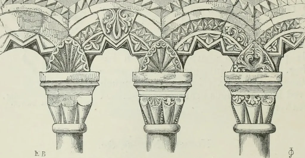 An illustration from An attempt to discriminate the styles of architecture in England, from the conquest to the reformation : with a sketch of the Grecian and Roman orders, 1881, leaf 83