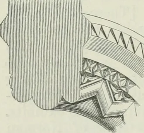 An illustration from An attempt to discriminate the styles of architecture in England, from the conquest to the reformation : with a sketch of the Grecian and Roman orders, 1881, leaf 83
