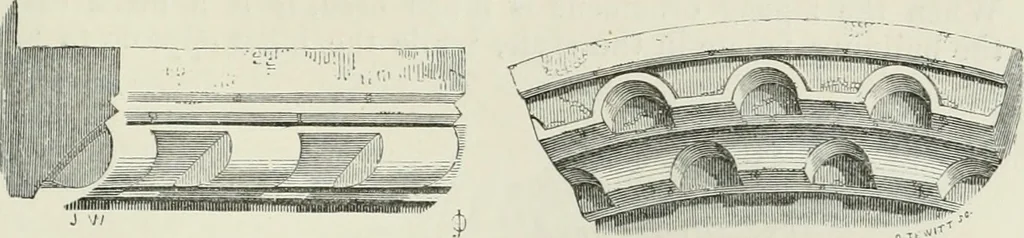 An illustration from An attempt to discriminate the styles of architecture in England, from the conquest to the reformation : with a sketch of the Grecian and Roman orders, 1881, leaf 84