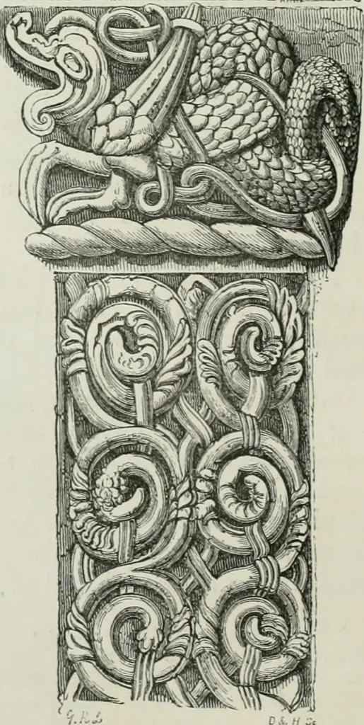 An illustration from An attempt to discriminate the styles of architecture in England, from the conquest to the reformation : with a sketch of the Grecian and Roman orders, 1881, leaf 89