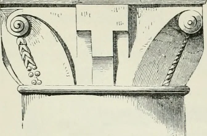 An illustration from An attempt to discriminate the styles of architecture in England, from the conquest to the reformation : with a sketch of the Grecian and Roman orders, 1881, leaf 90