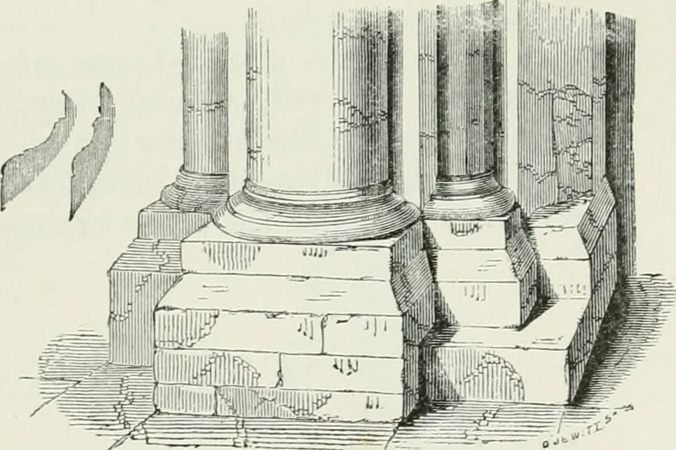 An illustration from An attempt to discriminate the styles of architecture in England, from the conquest to the reformation : with a sketch of the Grecian and Roman orders, 1881, leaf 92
