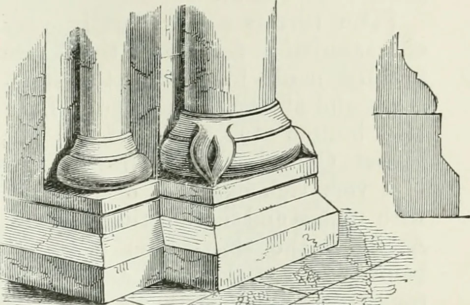 An illustration from An attempt to discriminate the styles of architecture in England, from the conquest to the reformation : with a sketch of the Grecian and Roman orders, 1881, leaf 92