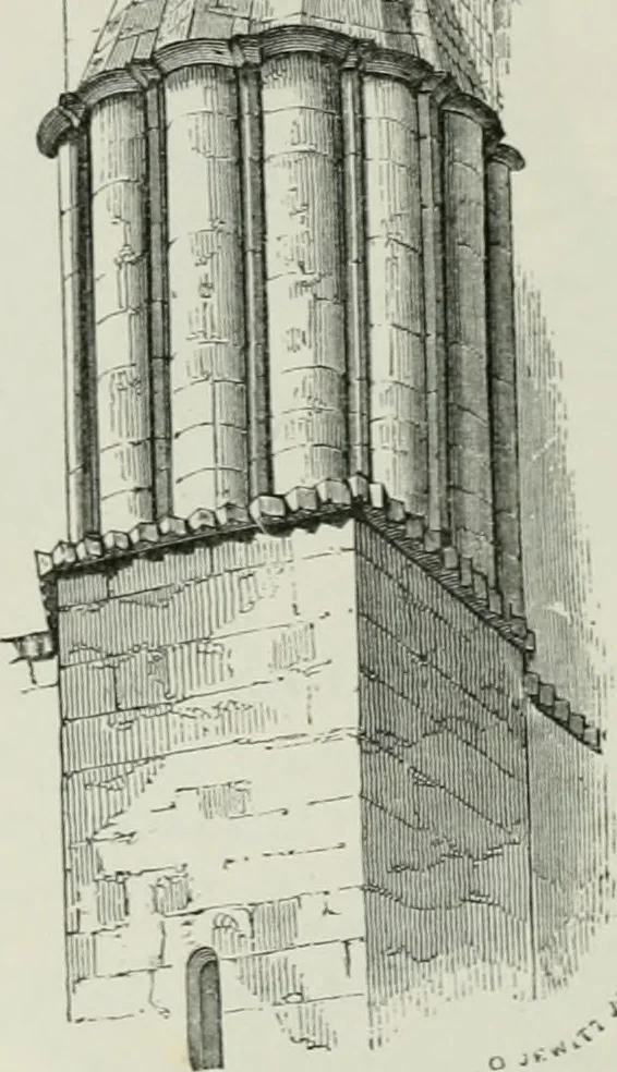An illustration from An attempt to discriminate the styles of architecture in England, from the conquest to the reformation : with a sketch of the Grecian and Roman orders, 1881, leaf 93