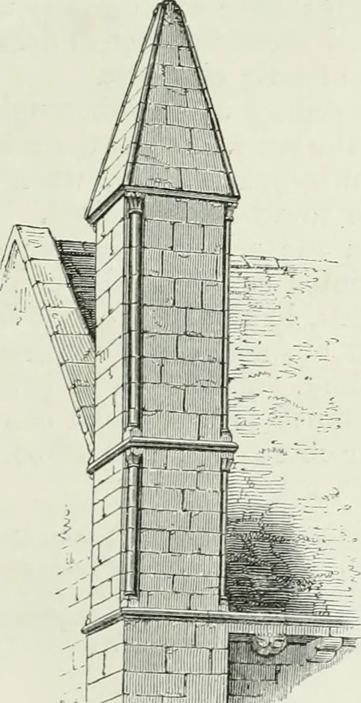 An illustration from An attempt to discriminate the styles of architecture in England, from the conquest to the reformation : with a sketch of the Grecian and Roman orders, 1881, leaf 94