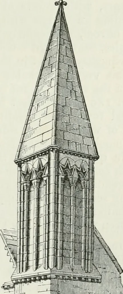 An illustration from An attempt to discriminate the styles of architecture in England, from the conquest to the reformation : with a sketch of the Grecian and Roman orders, 1881, leaf 94