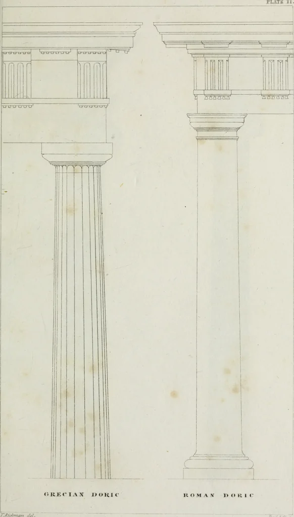 An illustration from An attempt to discriminate the styles of English architecture, from the Conquest to the Reformation; with notices of eight hundred English buildings: preceded by a sketch of the Grecian and Roman orders, 1819, leaf 202