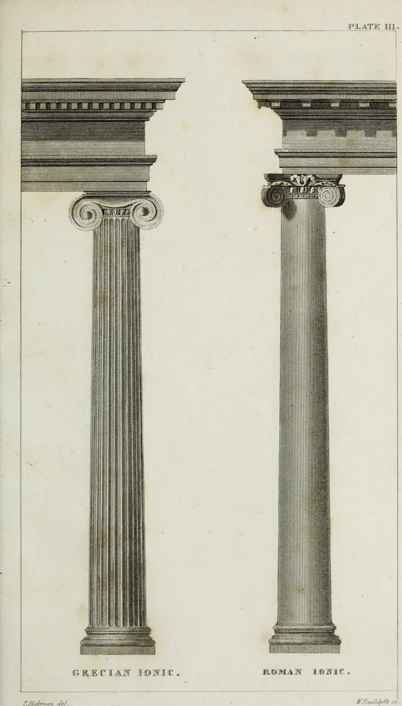 An illustration from An attempt to discriminate the styles of English architecture, from the Conquest to the Reformation; with notices of eight hundred English buildings: preceded by a sketch of the Grecian and Roman orders, 1819, leaf 204