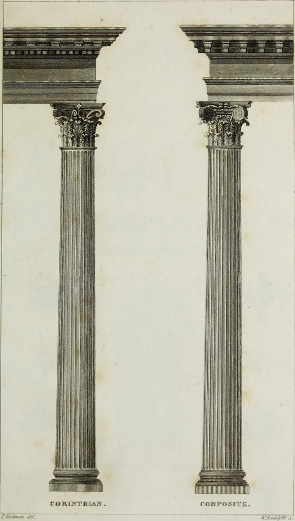 An illustration from An attempt to discriminate the styles of English architecture, from the Conquest to the Reformation; with notices of eight hundred English buildings: preceded by a sketch of the Grecian and Roman orders, 1819, leaf 206