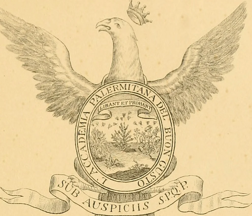 An illustration from Atti della Accademia di scienze, lettere e arti di Palermo., 1845, leaf 102