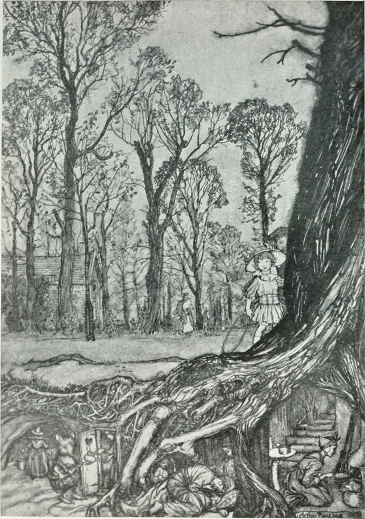 An illustration from Attraverso gli albi e le cartelle : sensazioni d'arte, 1904, leaf 104