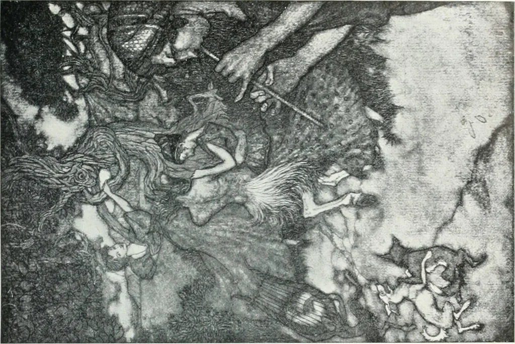 An illustration from Attraverso gli albi e le cartelle : sensazioni d'arte, 1904, leaf 106