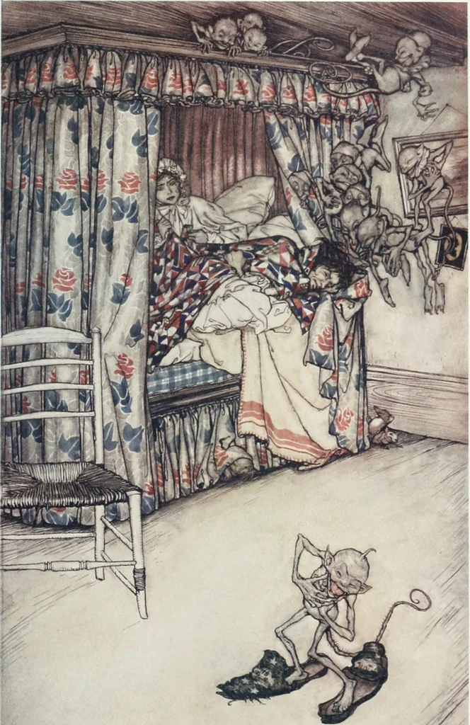 An illustration from Attraverso gli albi e le cartelle : sensazioni d'arte, 1904, leaf 108