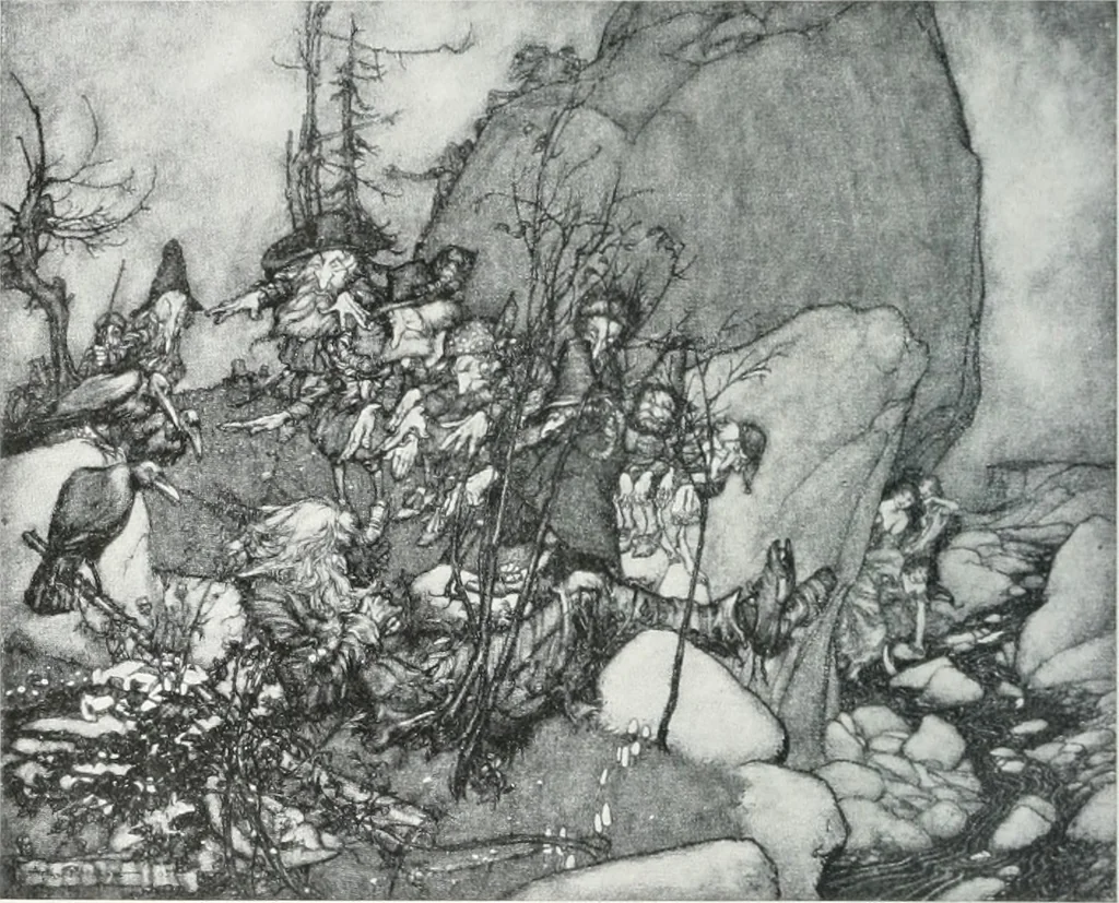 An illustration from Attraverso gli albi e le cartelle : sensazioni d'arte, 1904, leaf 111