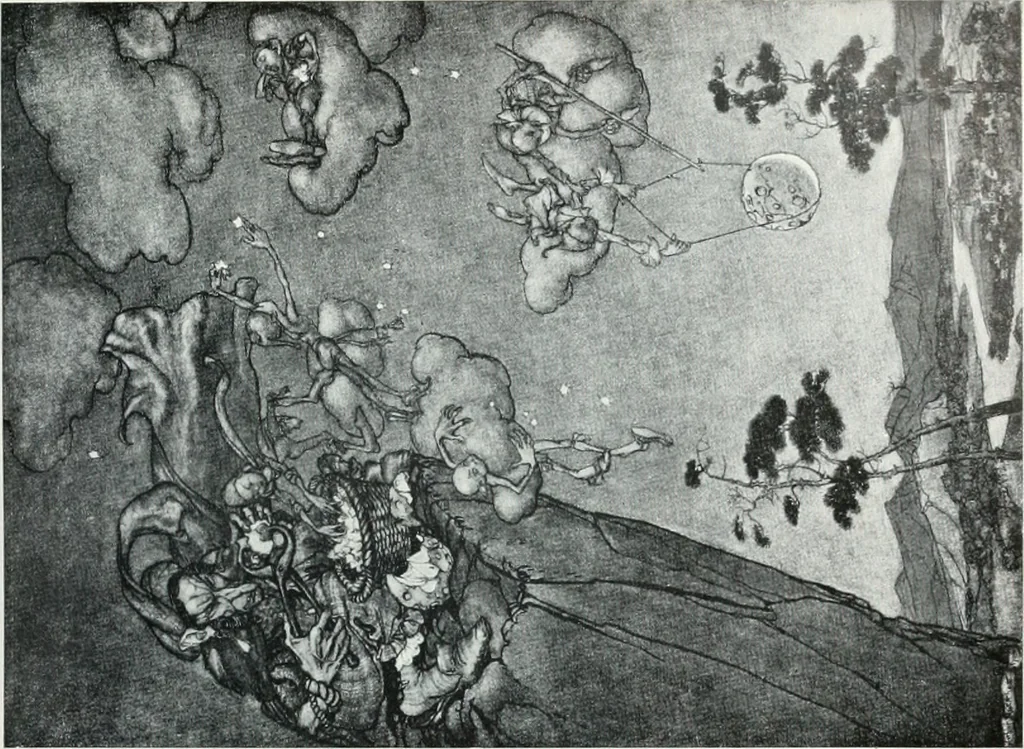 An illustration from Attraverso gli albi e le cartelle : sensazioni d'arte, 1904, leaf 112