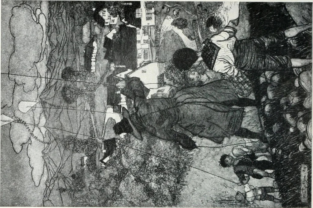 An illustration from Attraverso gli albi e le cartelle : sensazioni d'arte, 1904, leaf 117