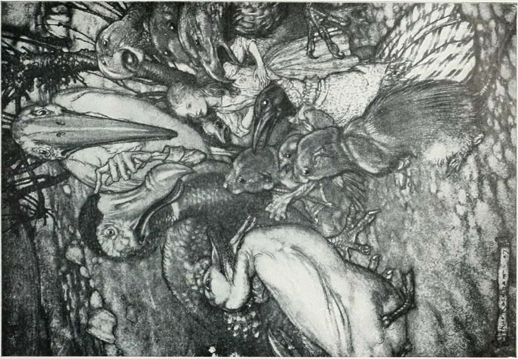 An illustration from Attraverso gli albi e le cartelle : sensazioni d'arte, 1904, leaf 124