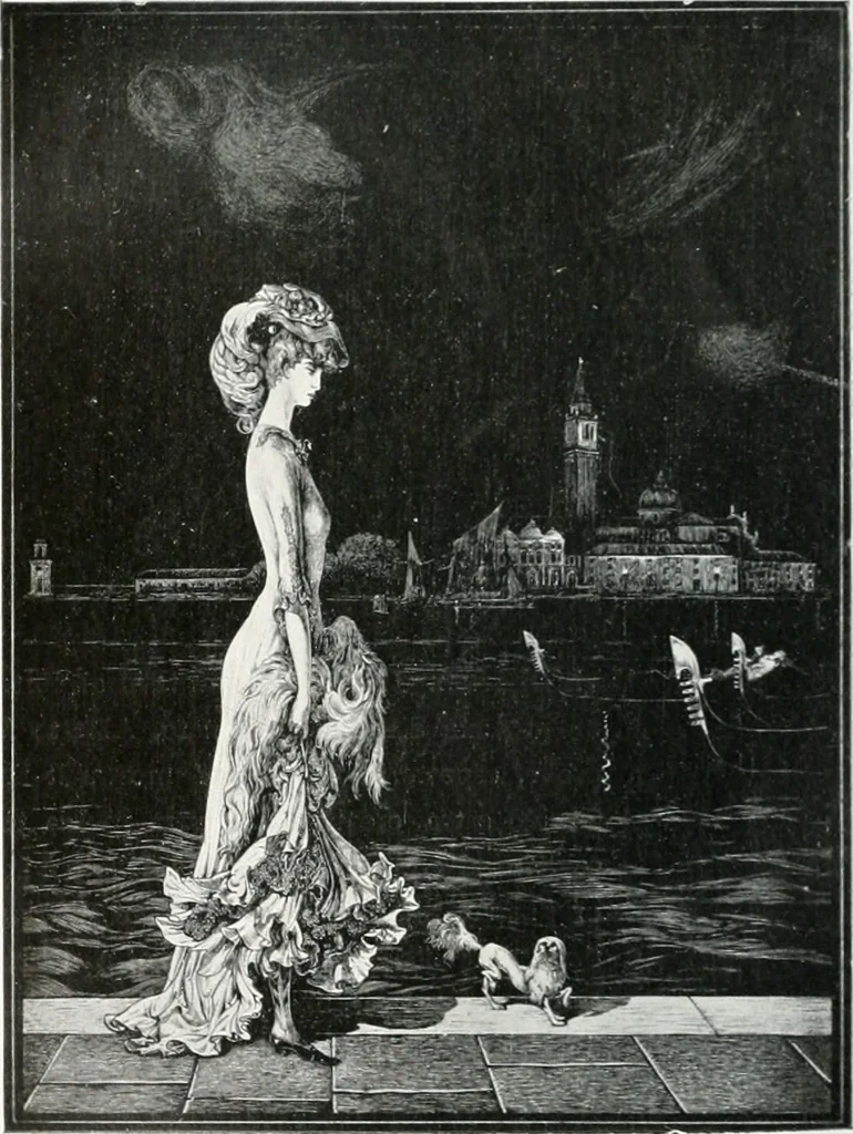 An illustration from Attraverso gli albi e le cartelle : sensazioni d'arte, 1904, leaf 131