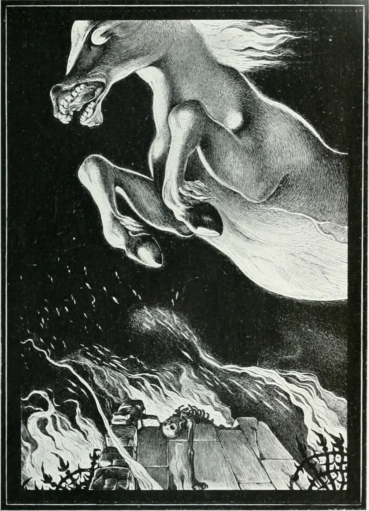 An illustration from Attraverso gli albi e le cartelle : sensazioni d'arte, 1904, leaf 142